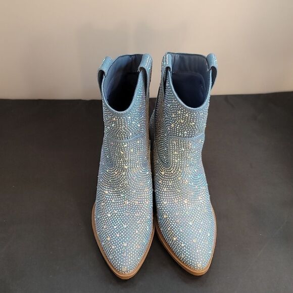 BRAND NEW FOREVER RIVER RHINESTONE WESTERN BOOTIES - Picture 2 of 15